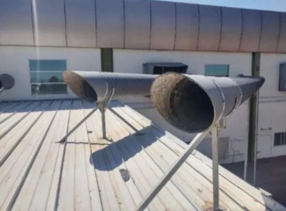 Sistema de ventilación y descarga de calor en planta de SEAO Lavartex